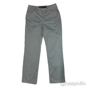 DISMERO Womens Gray Straight Leg Pants Embellished Pocket‎ Made in Italy Size 29